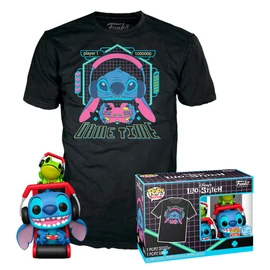 Disney Stitch Gamer Stitch békával POP figura és póló szett