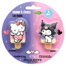 Hello Kitty és Kuromi 2 darabos ajakbalzsam szett