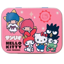 Hello Kitty és barátai fém sebtapasz tartó doboz