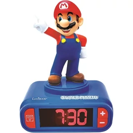 Super Mario Bros Mario digitális ébresztőóra éjszakai fény