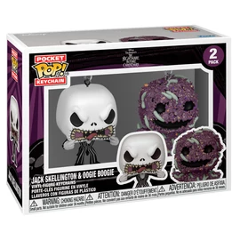 Pocket POP 2-es kulcstartó csomag Disney Karácsonyi lidércnyomás - Jack és Oogie Boogie