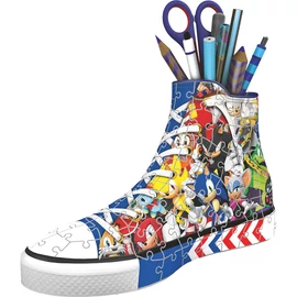 Sonic the Hedgehog Cipő 3D puzzle tolltartó 112db