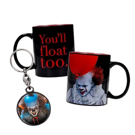 Az Pennywise bögre + fém kulcstartó szett
