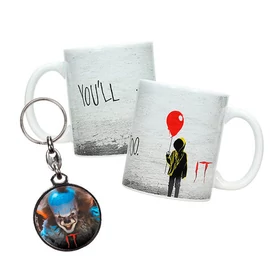 Az Pennywise bögre + fém kulcstartó szett