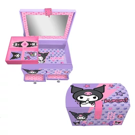 Hello Kitty Kuromi zenélő ékszerdoboz