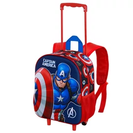 Marvel Amerika Kapitány Patriot 3D gurulós hátizsák 34cm