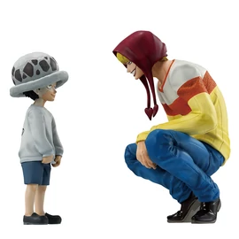 One Piece The Unbreakable Law Trafalgar Law & Corazon Ichibansho figurák 11cm