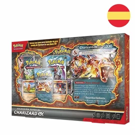 Spanyol Pokémon Charizard Blister gyűjtői kártya készlet