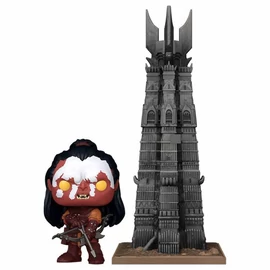 POP figura Town A Gyűrűk Ura Lurtz Orthanc tornyával