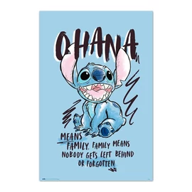 Disney Stitch Ohana poszter