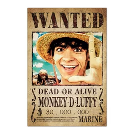 One Piece Wanted Monkey D. Luffy poszter