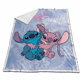 Disney Stitch és Angel coral sherpa takaró, 130x170 cm