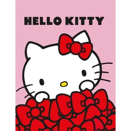 Hello Kitty flanel takaró, 130x160 cm