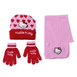Hello Kitty téli szett (csősál, sapka, kesztyű)