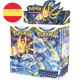 Spanyol Pokémon Kard és Pajzs Ezüst Vihar gyűjthető kártyajáték csomag