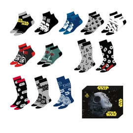 Star Wars válogatott felnőtt zokniszett, 12 pár