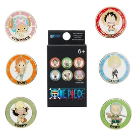 Loungefly One Piece Chibi meglepetés tűzzománc jelvény (véletlenszerű)