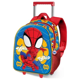 Marvel Pókember Web Out 3D gurulós hátizsák 31cm