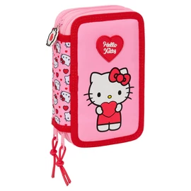 Hello Kitty háromrekeszes tolltartó, 37 részes