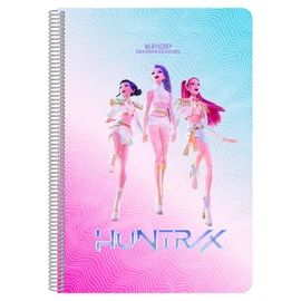 Demon Hunters Kpop négyzethálós füzet (Folio méret)