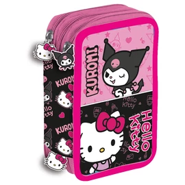 Hello Kitty & Kuromi háromszintes tolltartó