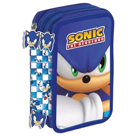 Sonic, a sündisznó háromrekeszes tolltartó
