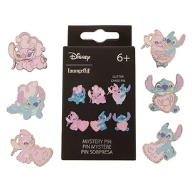 Loungefly Disney Stitch & Angel meglepetés tűzzománc kitűző (többféle)
