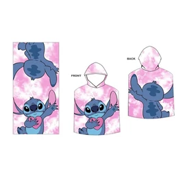 Disney Stitch mikroszálas poncsó törölköző