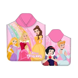 Disney hercegnők mikroszálas poncsó törölköző