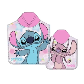 Disney Stitch &amp; Angel mikroszálas poncsó törölköző
