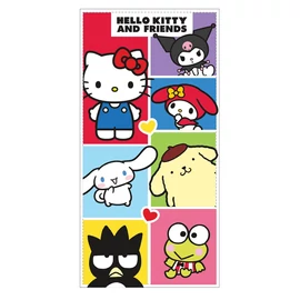 Hello Kitty és barátai mikroszálas strandtörölköző