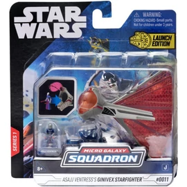 Star Wars Micro Galaxy Squadron 8cm - Ginivex-osztályú Vadászgép Asajj Ventress-szel