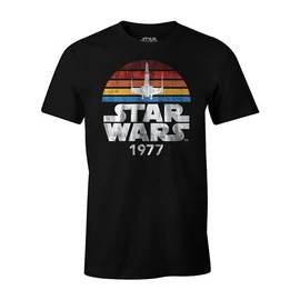 Cotton Division Star Wars Logó Póló (Fekete, M)