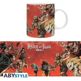 Abysse Attack on Titan Titán vs Osztag Bögre 320ml