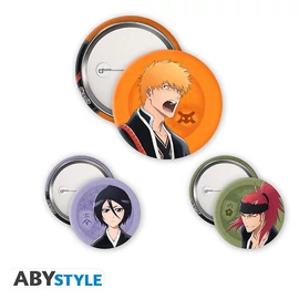 Bleach TYBW Kitűző Csomag - Ichigo, Rukia, Renji