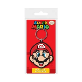 Pyramid Super Mario Gumi Kulcstartó - Mario Fej