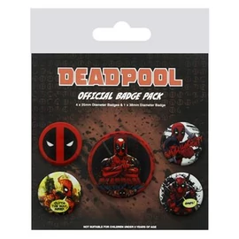 Pyramid Marvel Deadpool 5 db-os Kitűző Szett