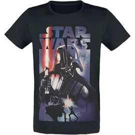 Star Wars Darth Vader Poszter Férfi Rövid Ujjú Póló - Medium