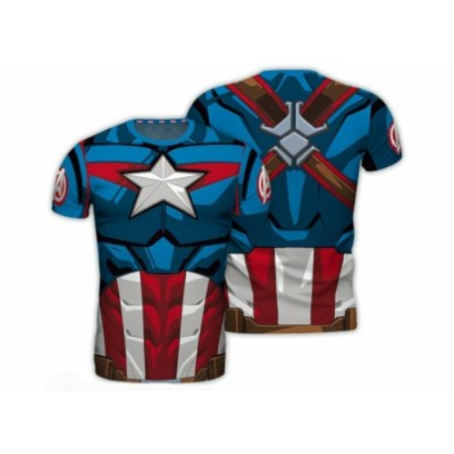 Captain america cosplay póló