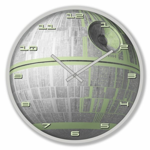 STAR WARS Death Star Halálcsillag foszforeszkáló világítós falióra