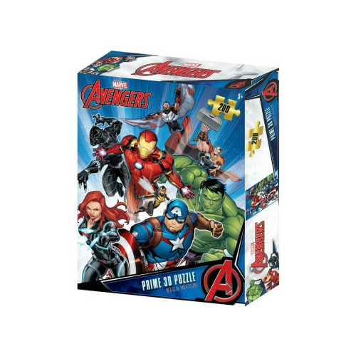 MARVEL Avengers Bosszúállók 3D hologram puzzle kirakós 200 darabos