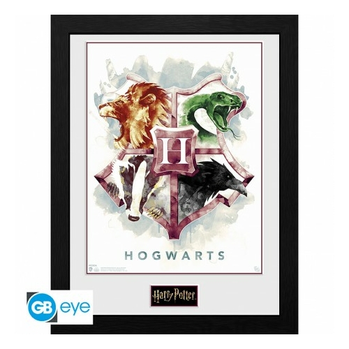 HARRY POTTER Hogwarts keretezett art print