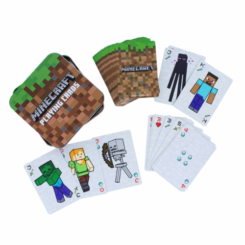 MINECRAFT poker kártya fém dobozban