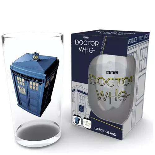 Doctor Who Ki vagy Doki Tardis premium üvegpohár 500 ml