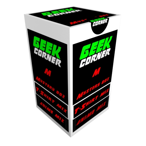ANIME T-SHIRT Mix Mystery Geekbox meglepetés csomag M
