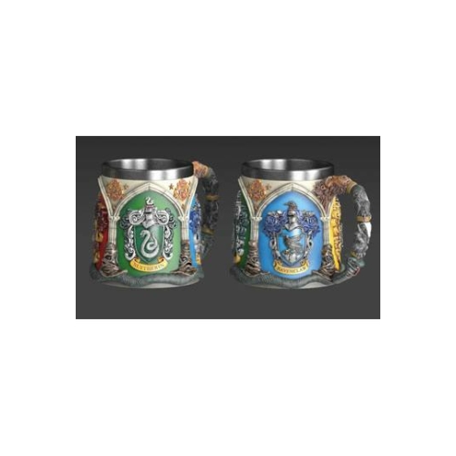 HARRY POTTER Hogwarts Houses Roxfort exkluzív magas minőségű műgyanta díszbögre / korsó 0.425 ml