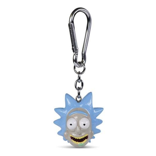 Rick and Morty 3D kulcstartó Rick fej 4 cm átmérőjű