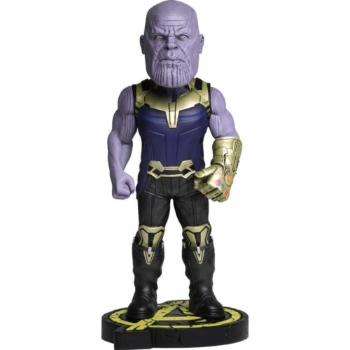 MARVEL Avengers Infinity War Head Knocker Bobble-Head NECA Thanos kézzel festett,élethű bólogató figura szobor 20 cm