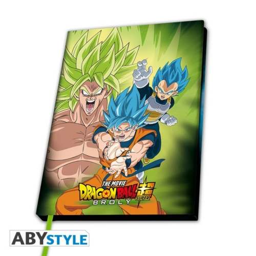 DRAGON BALL Broly VS Goku &amp; Vegeta A5 méretű notesz jegyzetfüzet