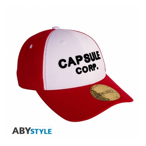 DRAGON BALL Red &amp; White Capsule Corp logo állítható baseball sapka
